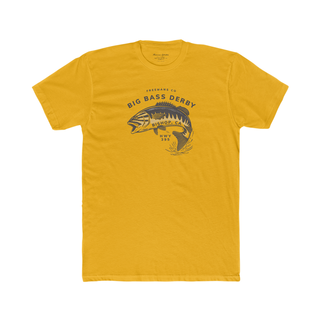 Men's - Big Bass Derby - Gold Crew Tee