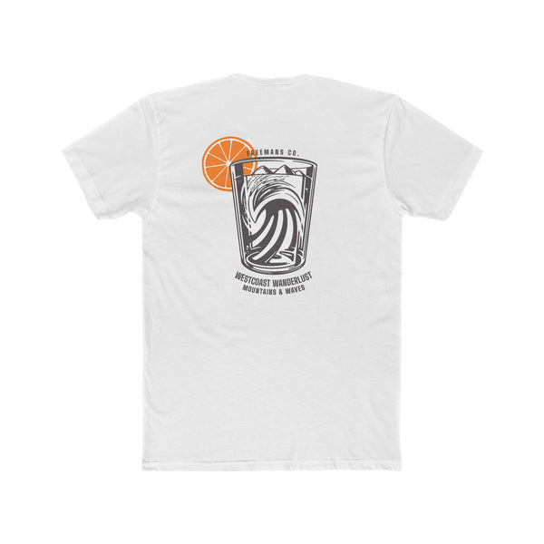 Freeman's - Mountains and Waves Cup - White Tee