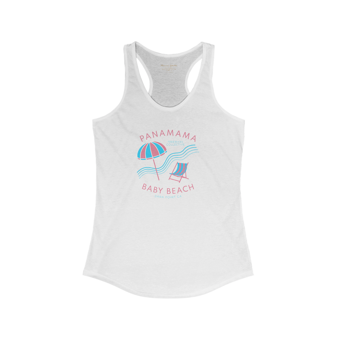 Panamama - Baby Beach - White Racerback