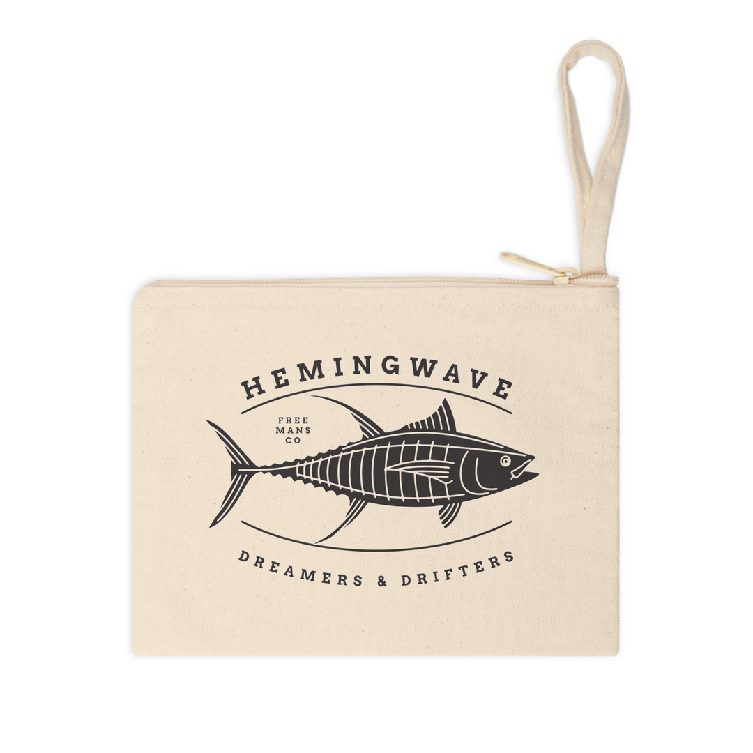 Hemingwave - Yellowtail Canvas Zipper Pouch