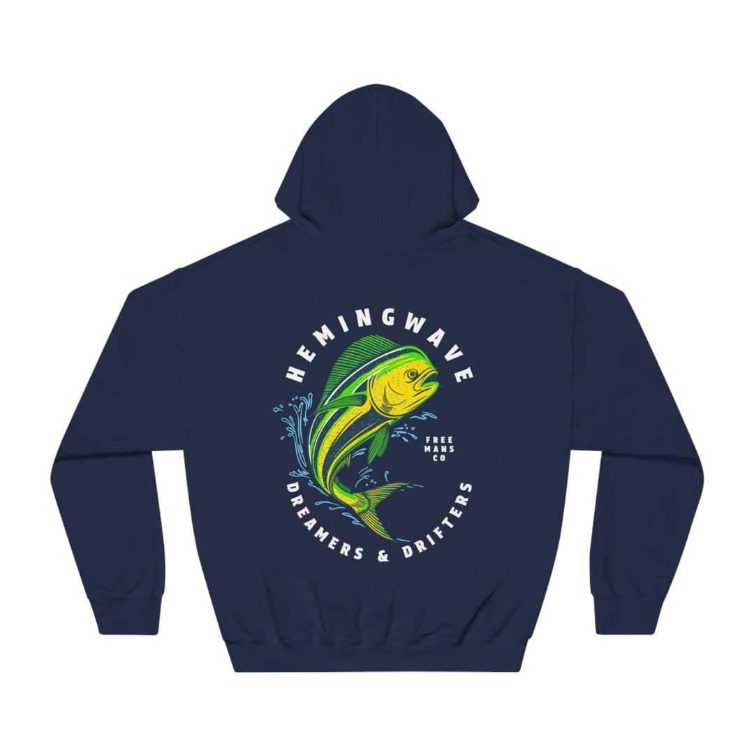 Hemingwave - Mahi Leap - Navy DryBlend Hoodie